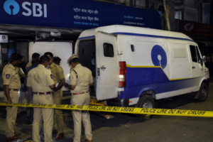 Hyderabad police investigating an SBI ATM cash replenishment van after a driver allegedly fled with ₹17 lakh in the Old City area.