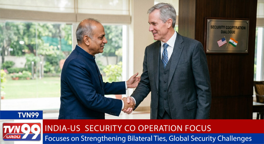 Union Home Minister Amit Shah meeting US Ambassador Sergio Gor to discuss India-US security cooperation, strategic partnership, counterterrorism efforts, and bilateral relations.